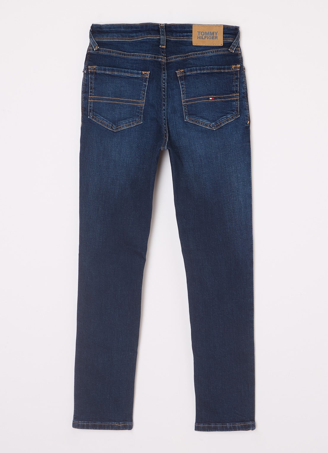 Tommy Hilfiger Scanton slim fit jeans met donkere wassing  - voorkant 3 indigo