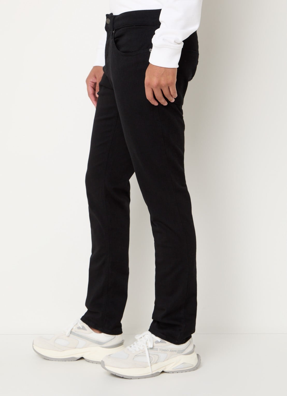 Tommy Hilfiger Scanton slim fit jeans met gekleurde wassing - detail 7 zwart