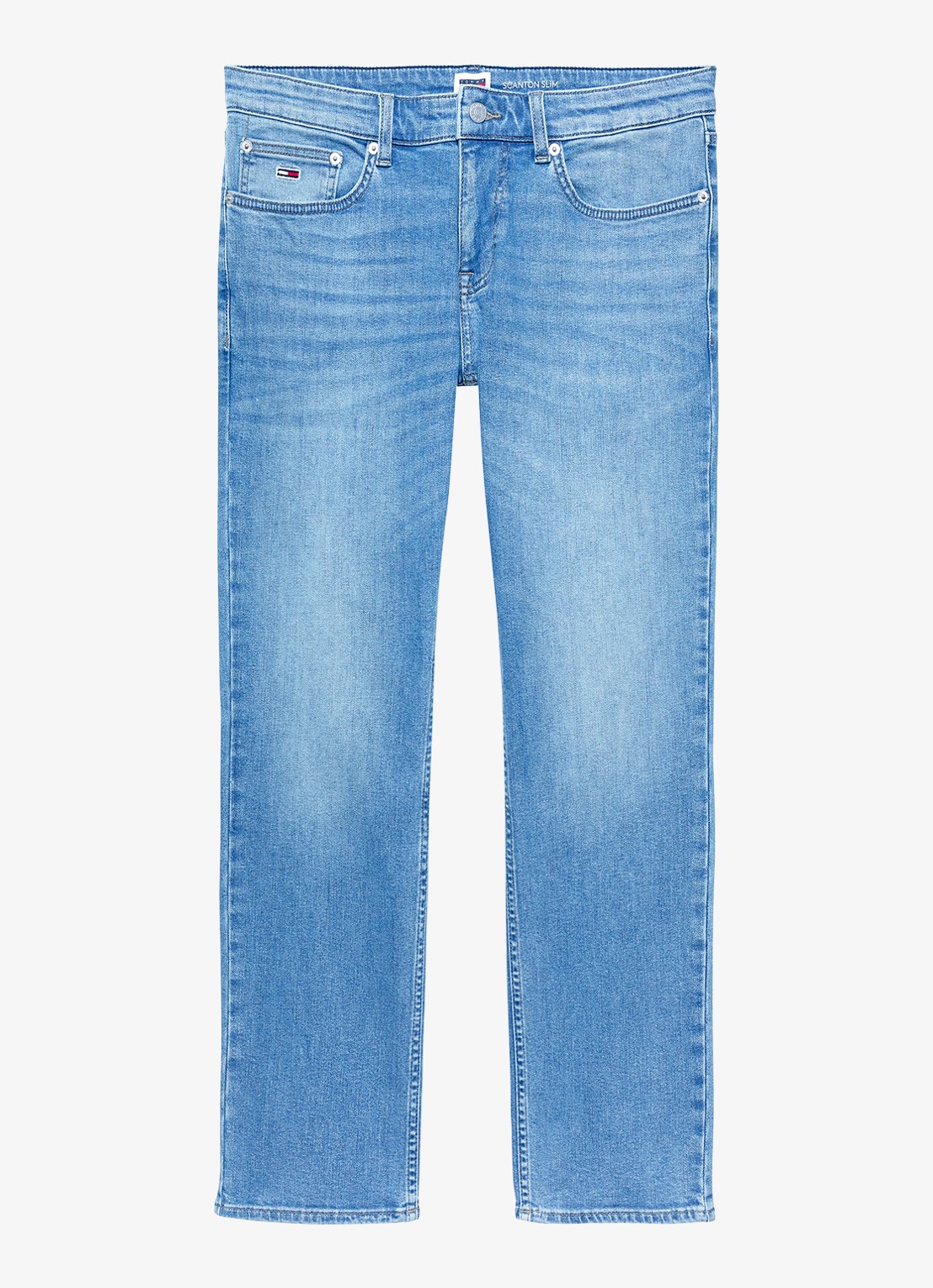 Tommy Hilfiger Scanton slim fit jeans met steekzakken - voorkant 3 indigo