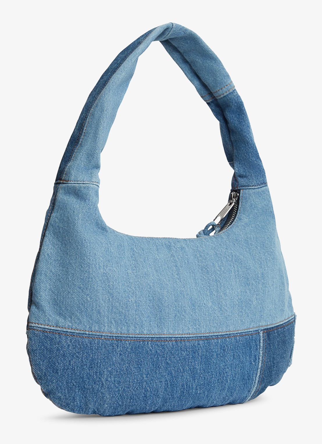 Tommy Hilfiger Schoudertas met logo - achterkant denim