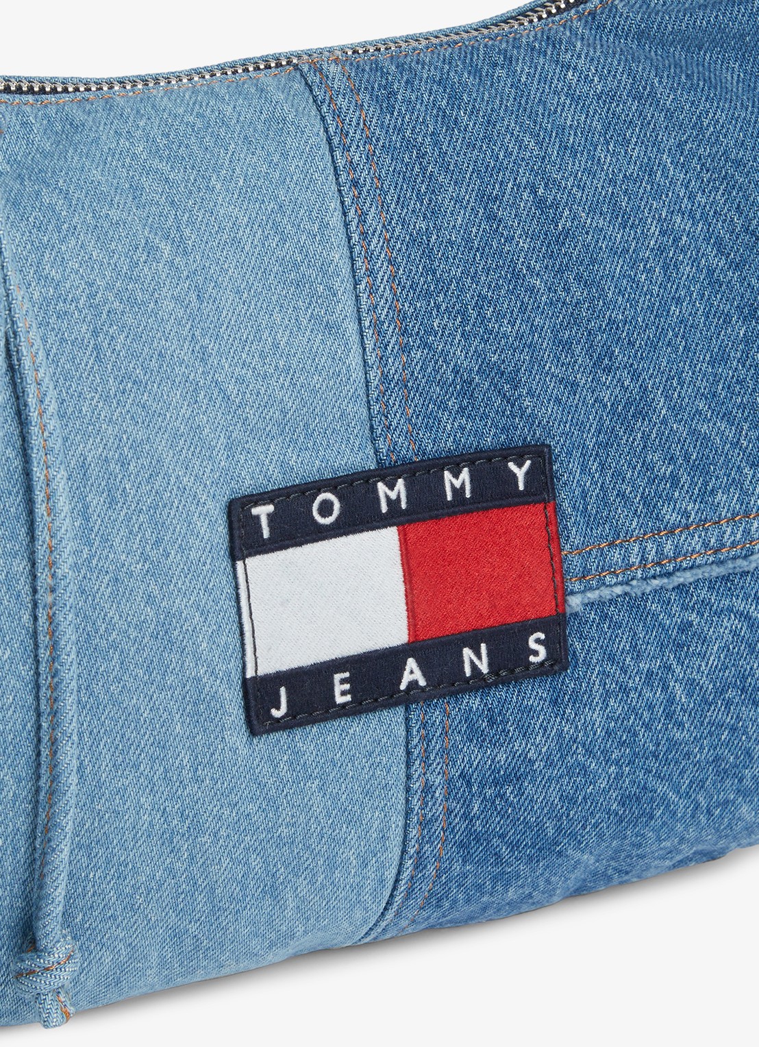 Tommy Hilfiger Schoudertas met logo - detail 3 denim