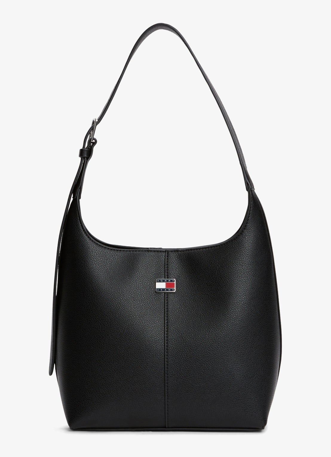 Tommy Hilfiger Schoudertas met logo - voorkant 4 zwart