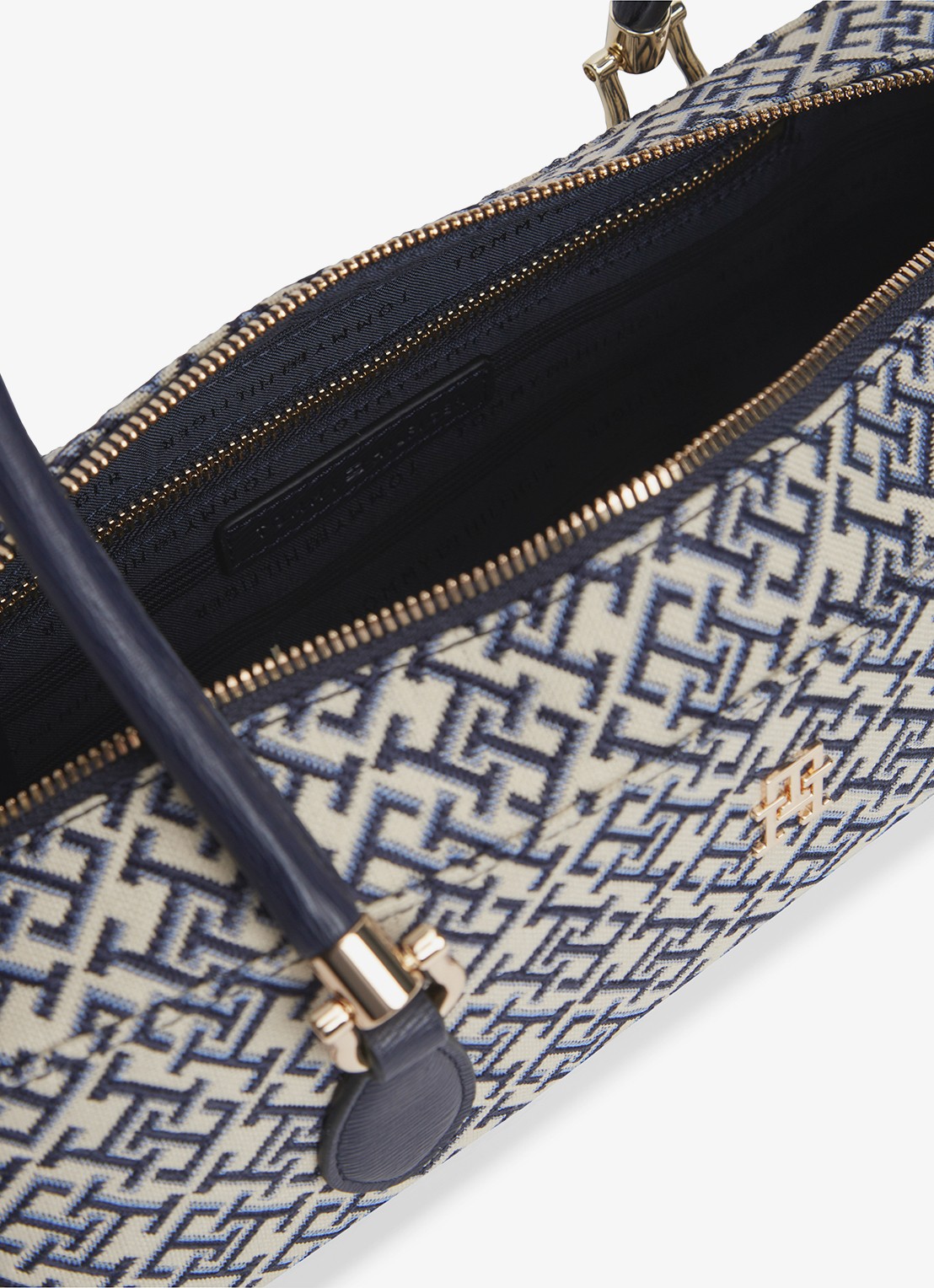 Tommy Hilfiger Schoudertas met logoprint - detail 4 donkerblauw