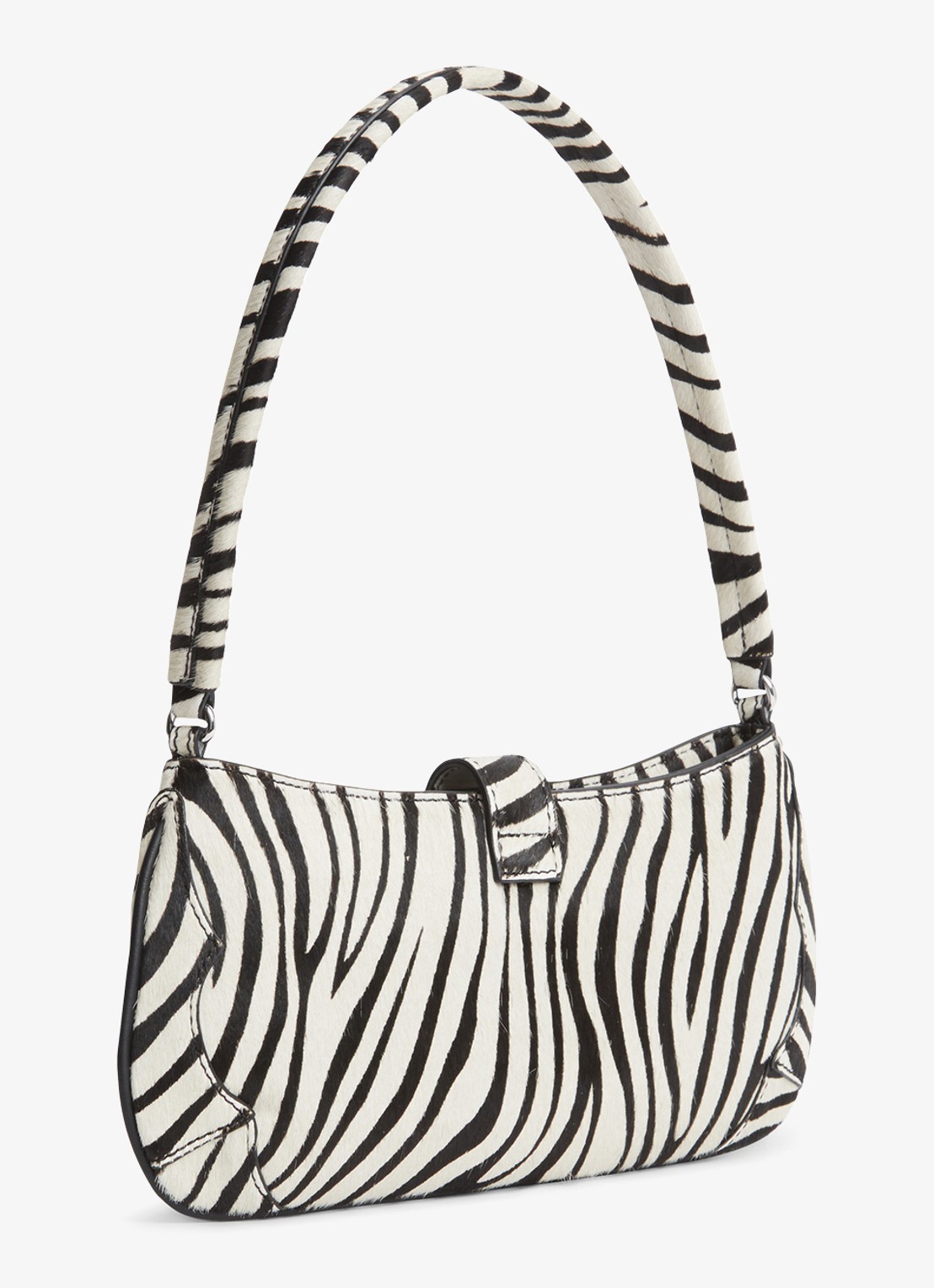 Tommy Hilfiger Schoudertas met zebraprint - achterkant 2 wit