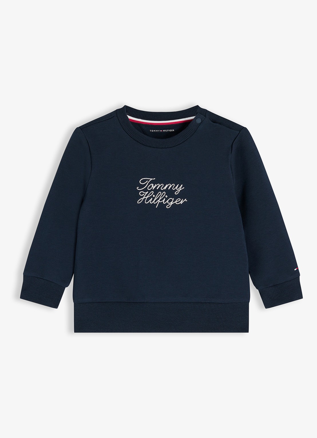 Tommy Hilfiger Set van sweater en joggingbroek met logo 2-delig - detail 2 donkerblauw