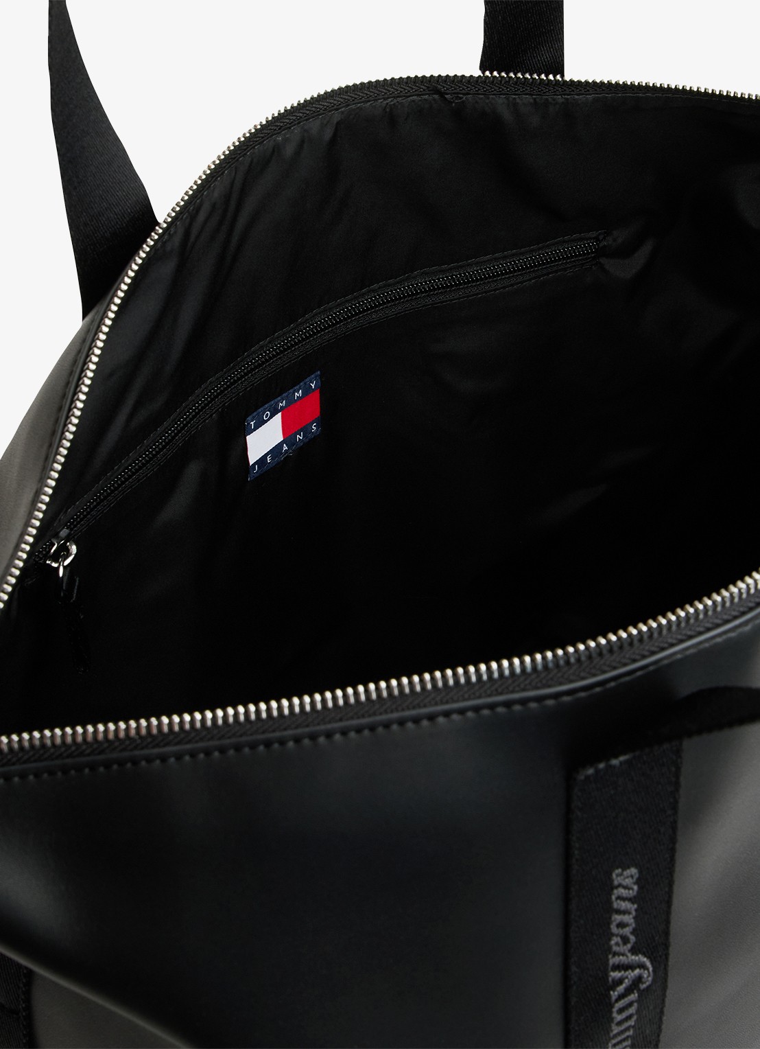 Tommy Hilfiger Shopper met logo - detail 3 zwart