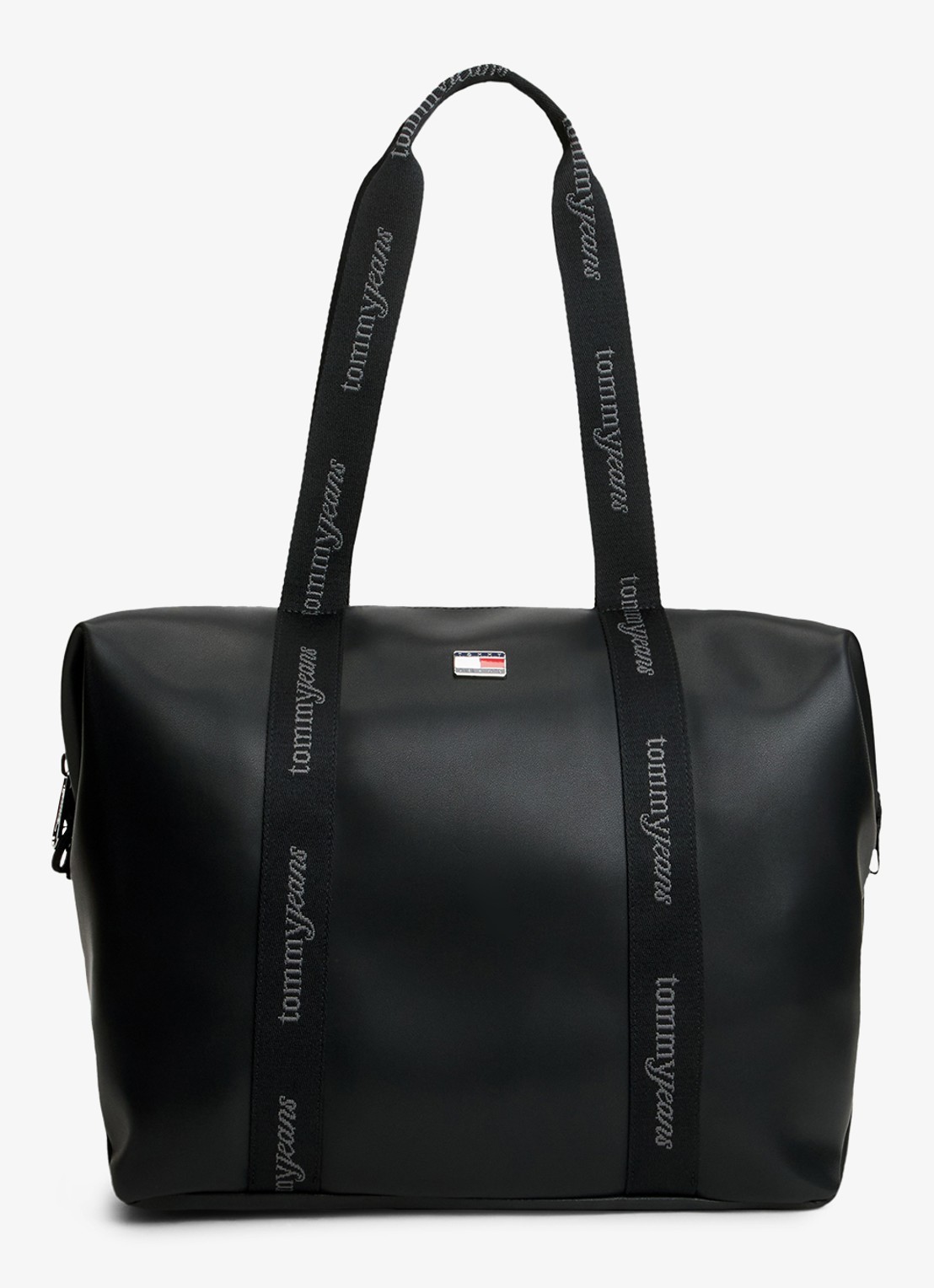 Tommy Hilfiger Shopper met logo - voorkant zwart