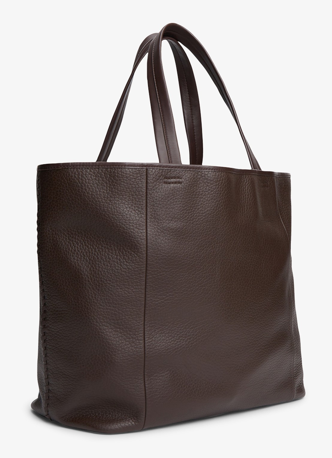 Tommy Hilfiger Shopper met logo - achterkant 3 donkerbruin