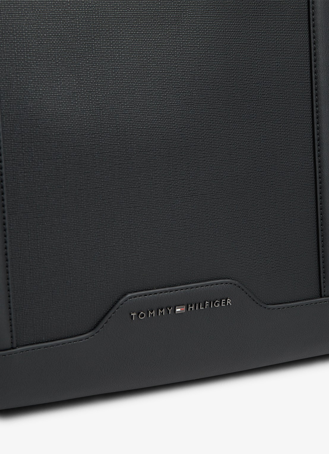 Tommy Hilfiger Shopper met logo - detail 4 diepzwart