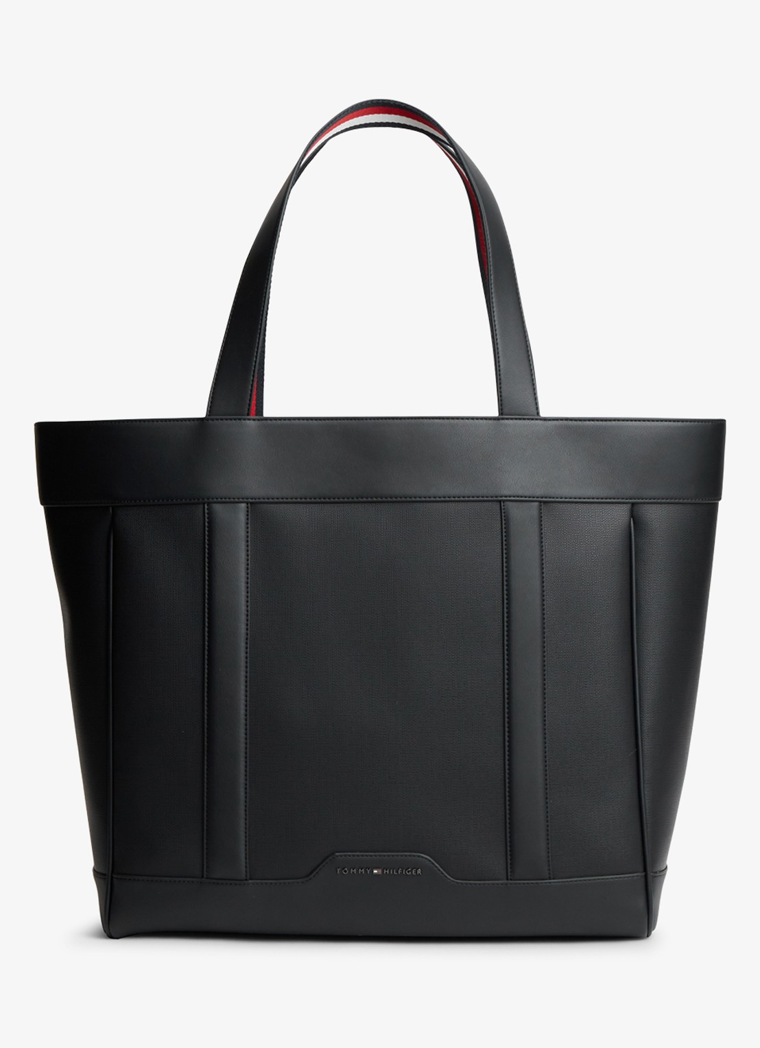 Tommy Hilfiger Shopper met logo - voorkant diepzwart