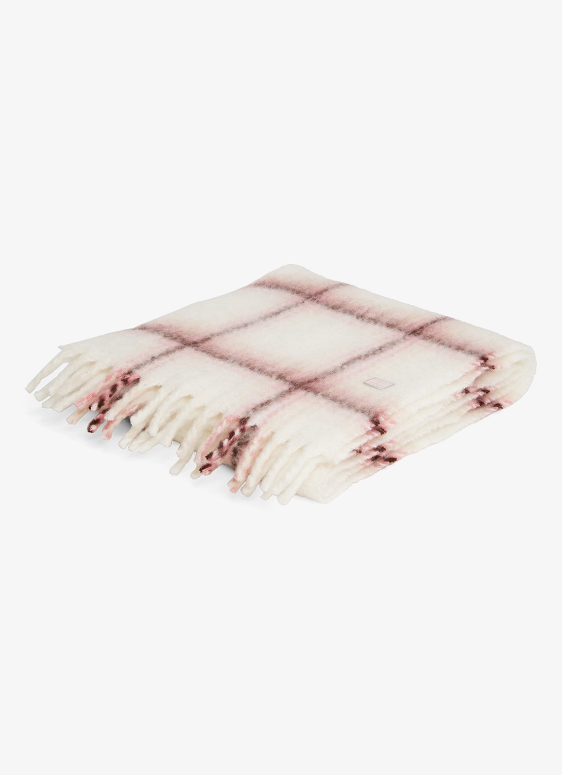 Tommy Hilfiger Sjaal met ruitdessin - detail 2 roze