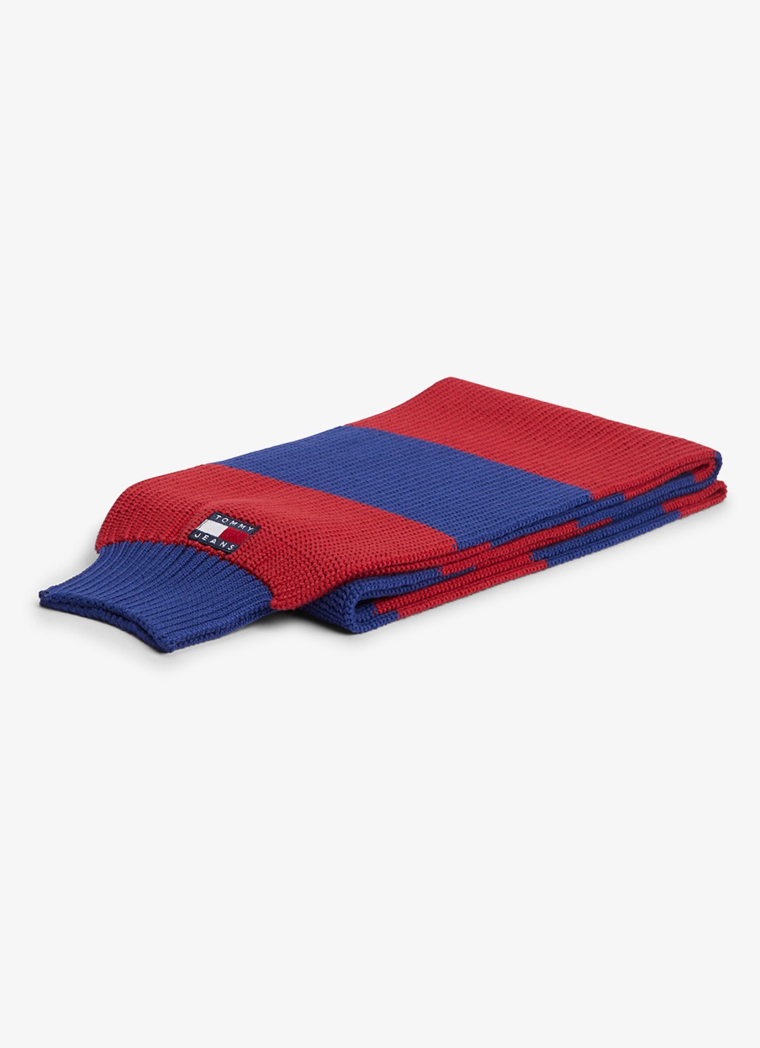 Tommy Hilfiger Sjaal met streepprint - detail 3 rood