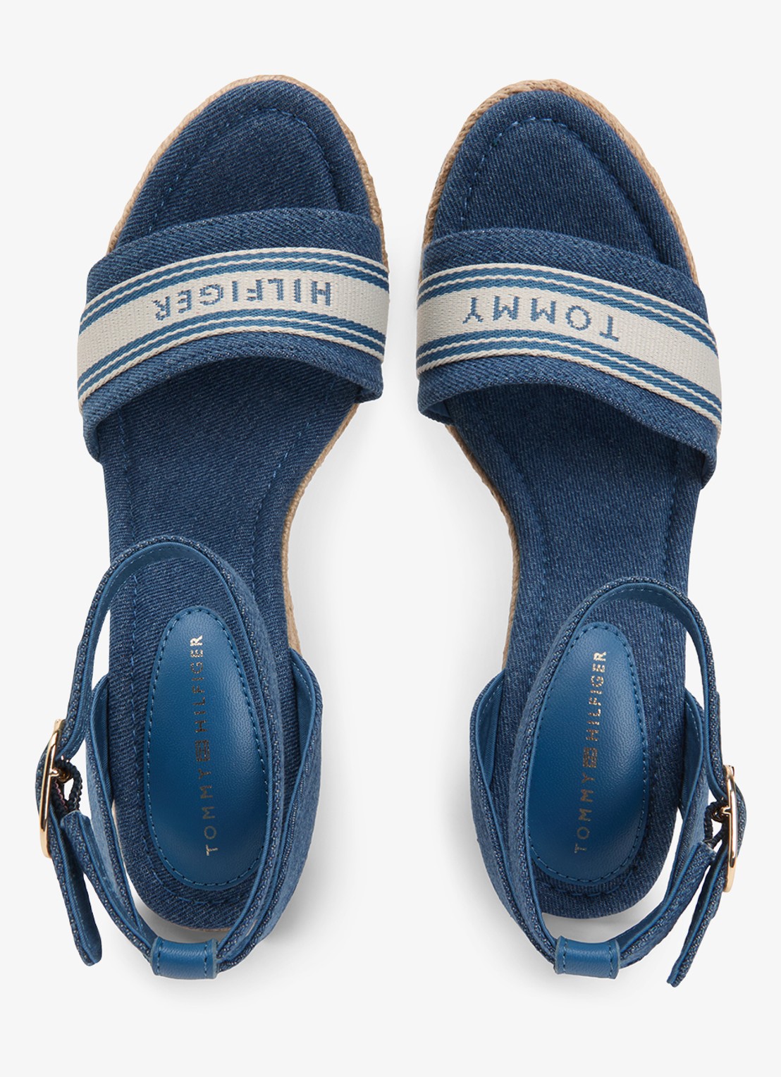 Tommy Hilfiger Sleehak met logo - detail 5 denim