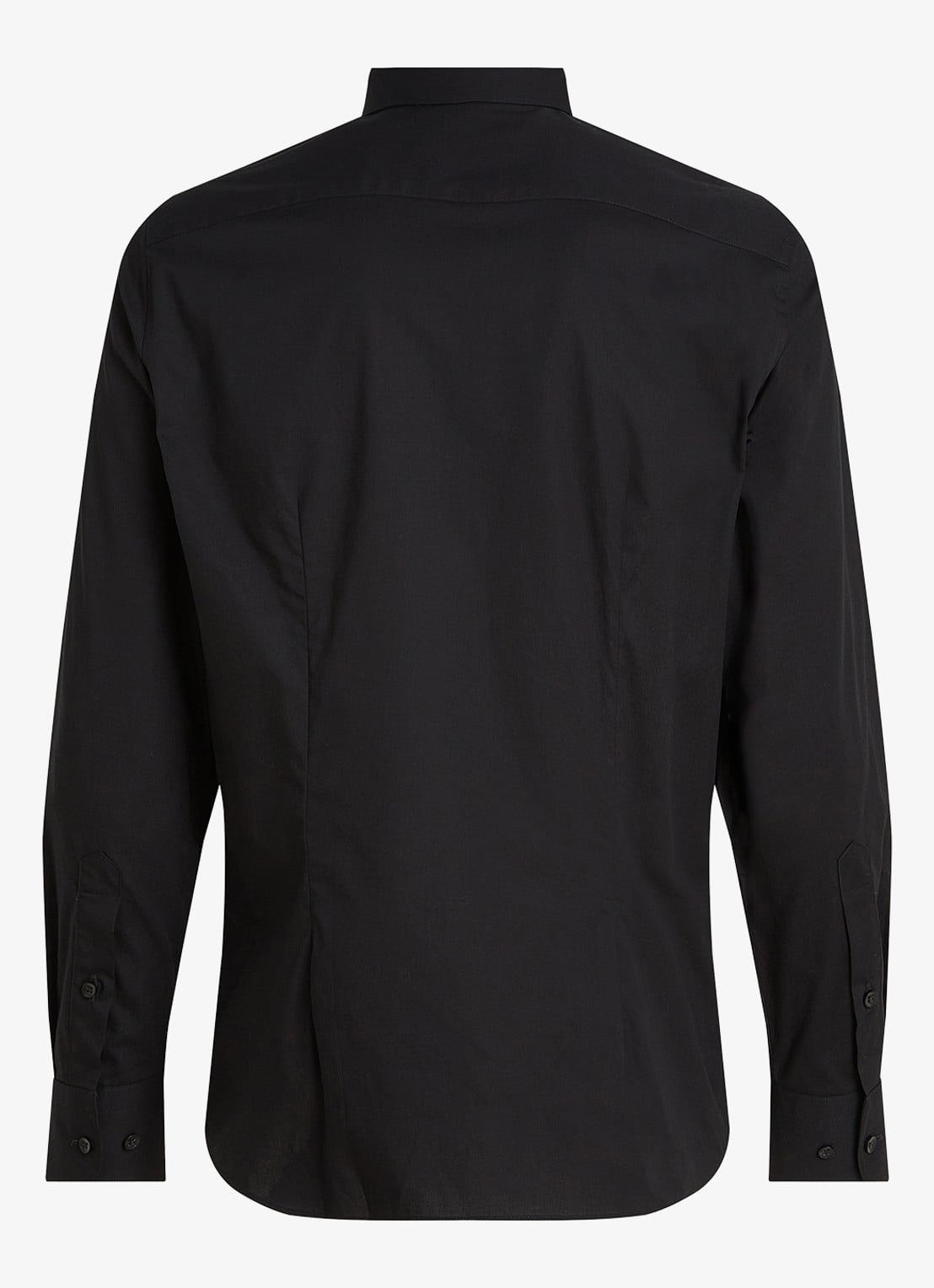 Tommy Hilfiger Slim fit overhemd met logo - voorkant 4 zwart