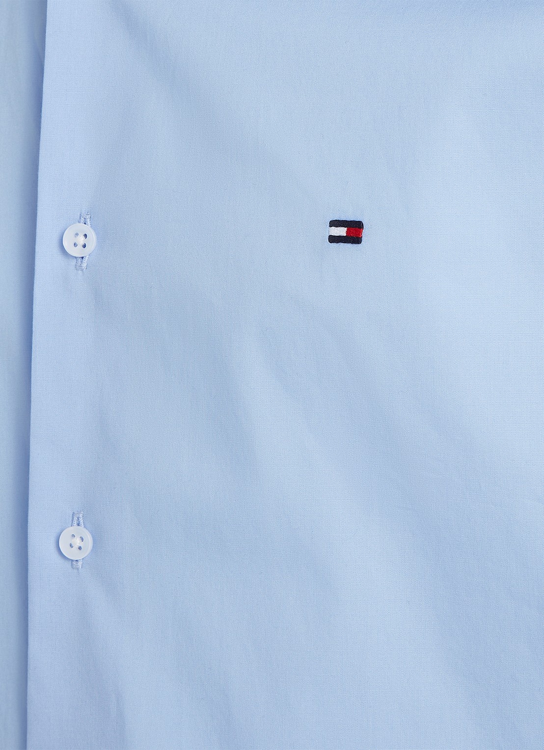 Tommy Hilfiger Slim fit overhemd met logo - detail 2 lichtblauw
