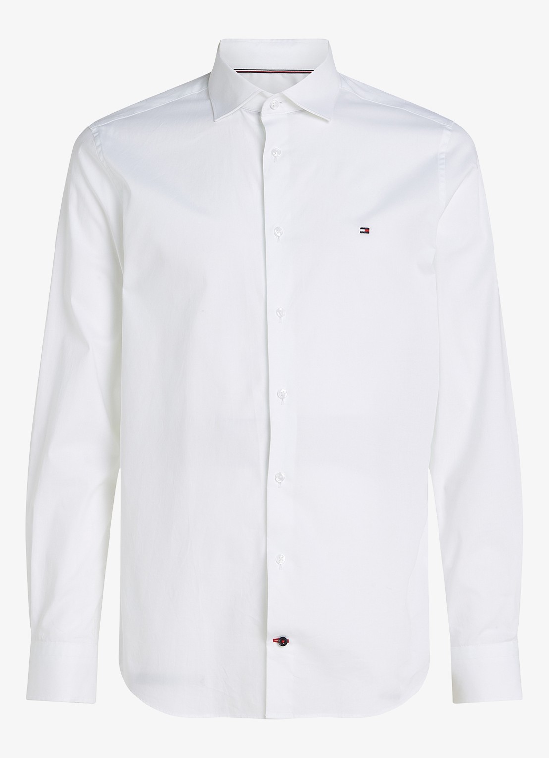 Tommy Hilfiger Slim fit overhemd met logo - voorkant 4 wit