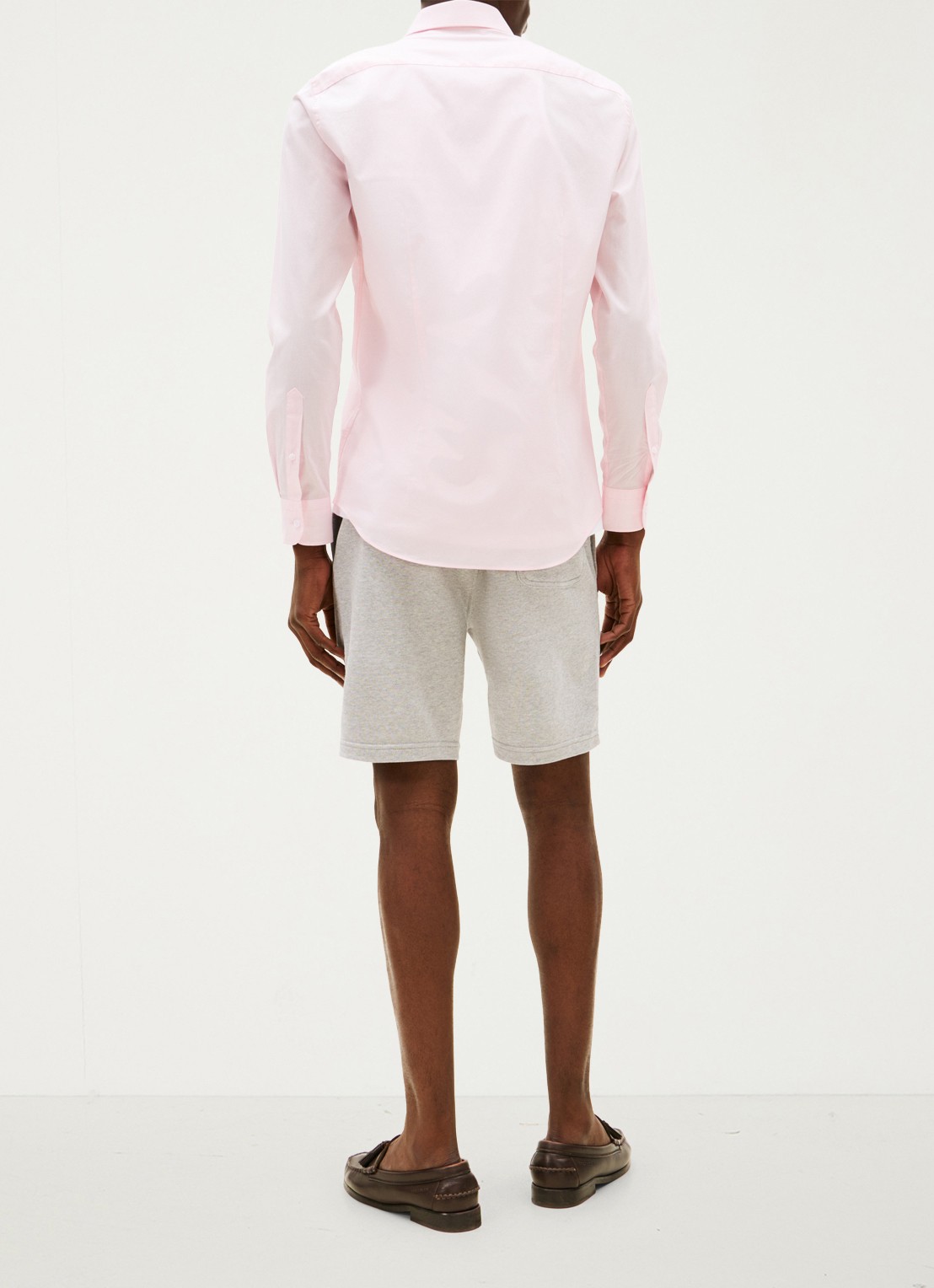 Tommy Hilfiger Slim fit overhemd met logo - achterkant 4 lichtroze