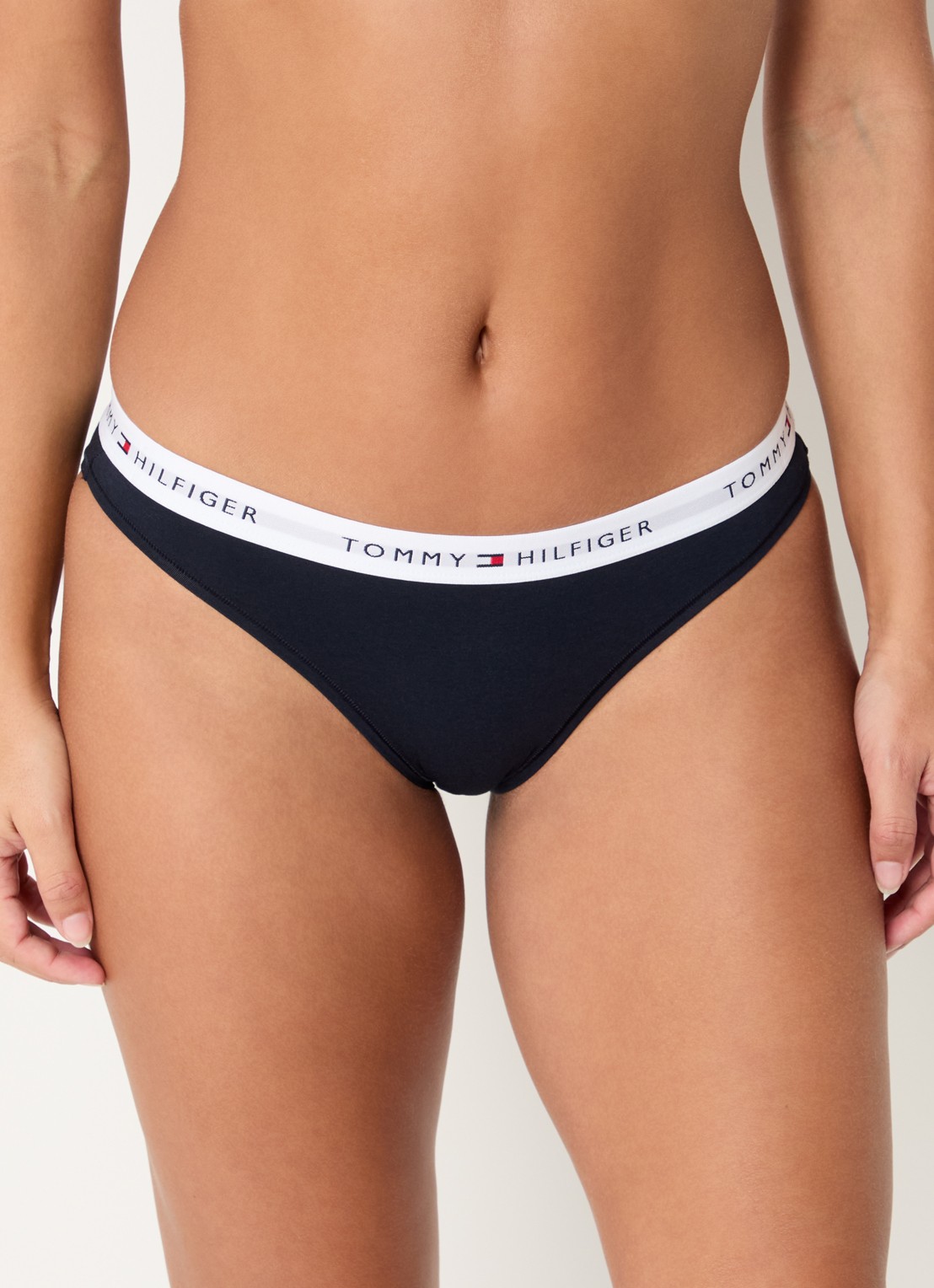 Tommy Hilfiger Slip met logoband - detail 3 donkerblauw