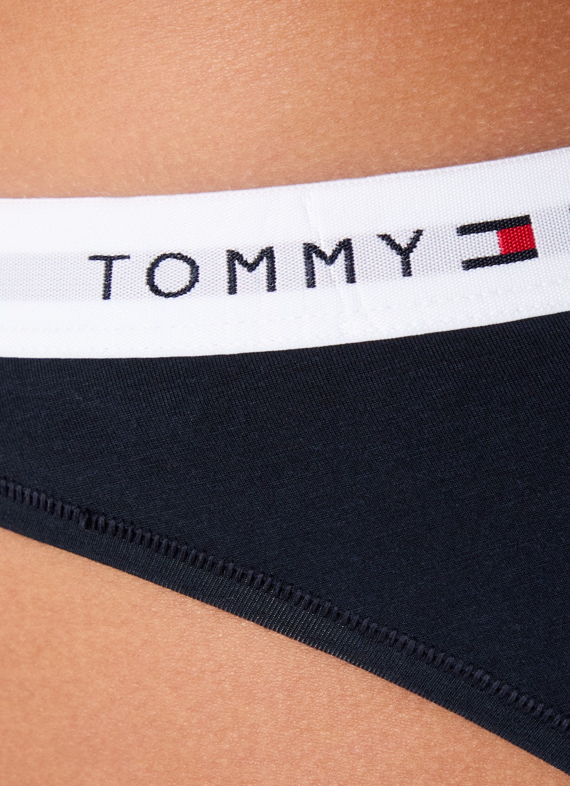 Tommy Hilfiger Slip met logoband - detail 4 donkerblauw
