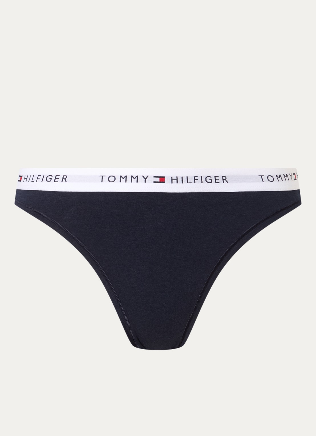 Tommy Hilfiger Slip met logoband - voorkant 2 donkerblauw