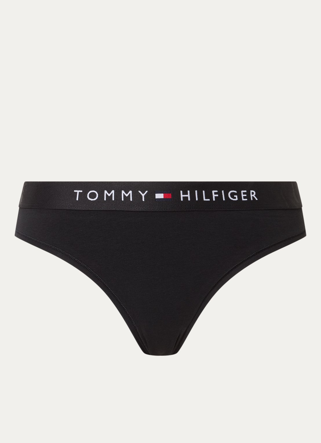 Tommy Hilfiger Slip met logoband  - voorkant 2 zwart