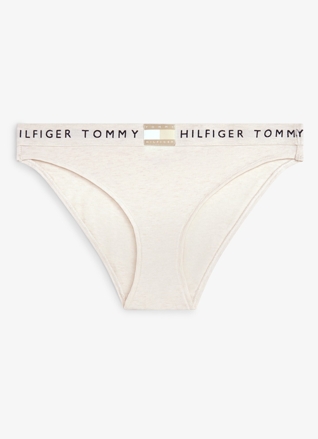 Tommy Hilfiger Slip met logoband - voorkant 2 beige