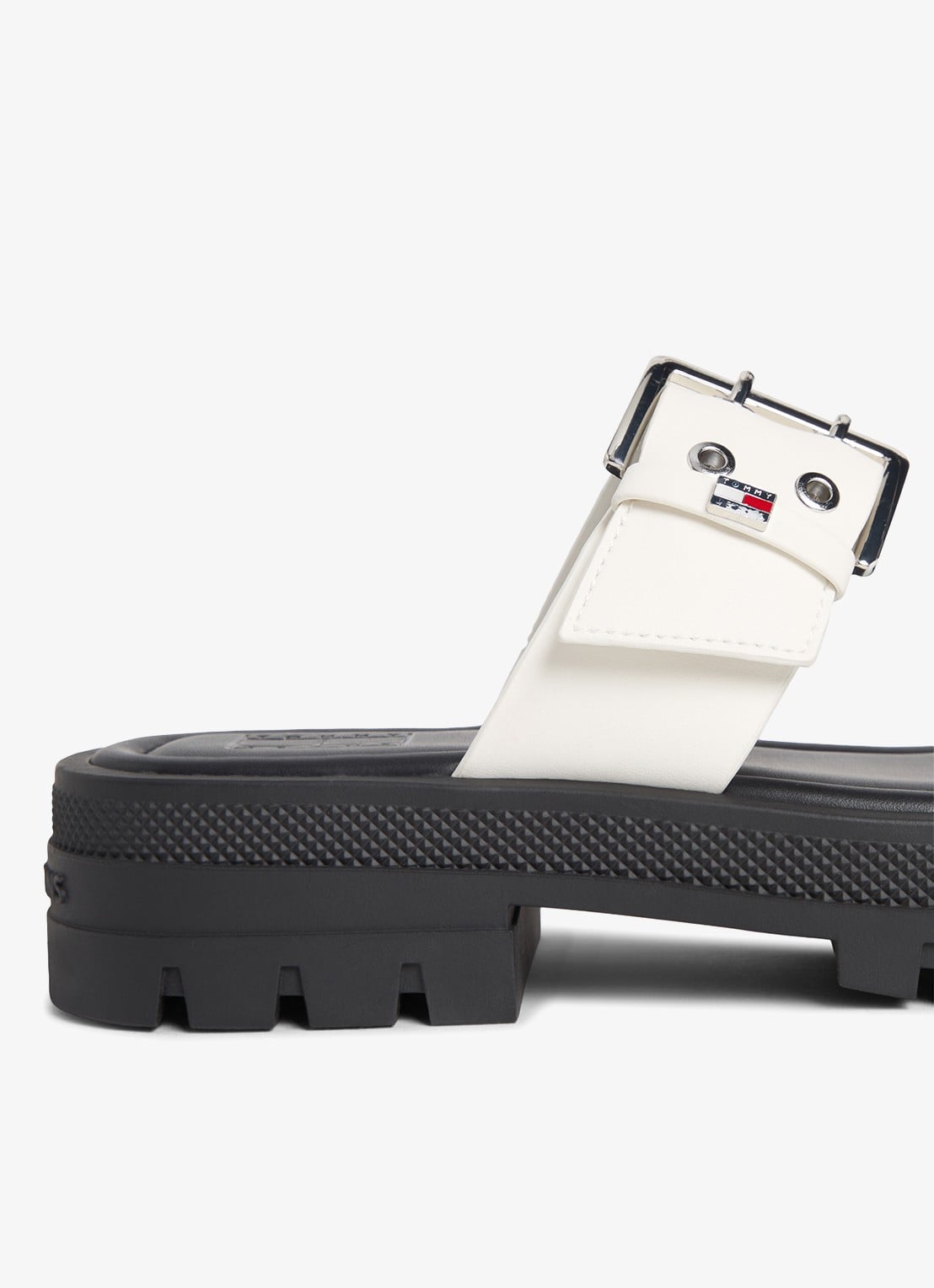 Tommy Hilfiger Slipper met gespdetail - detail 4 ivoor