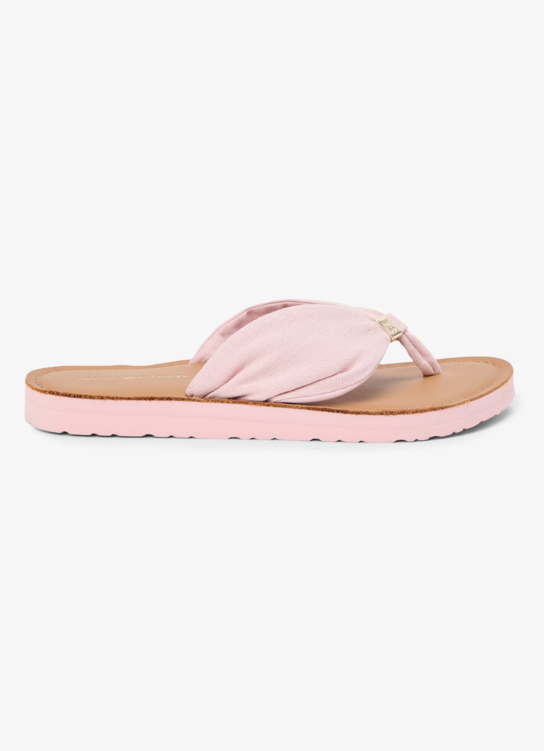 Tommy Hilfiger Slipper met logo - detail rood