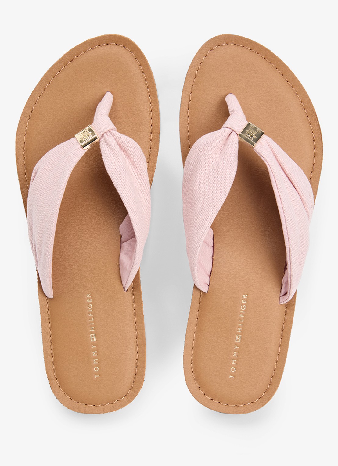 Tommy Hilfiger Slipper met logo - detail 2 rood