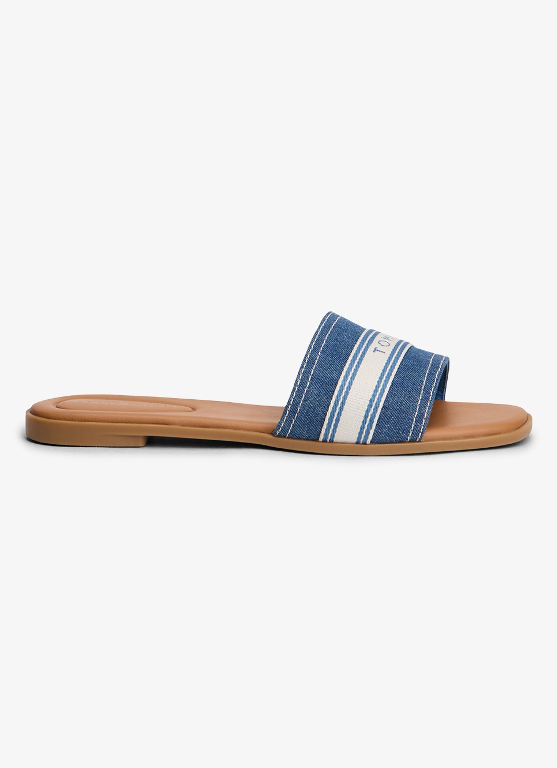 Tommy Hilfiger Slipper met logo - detail 2 blauw