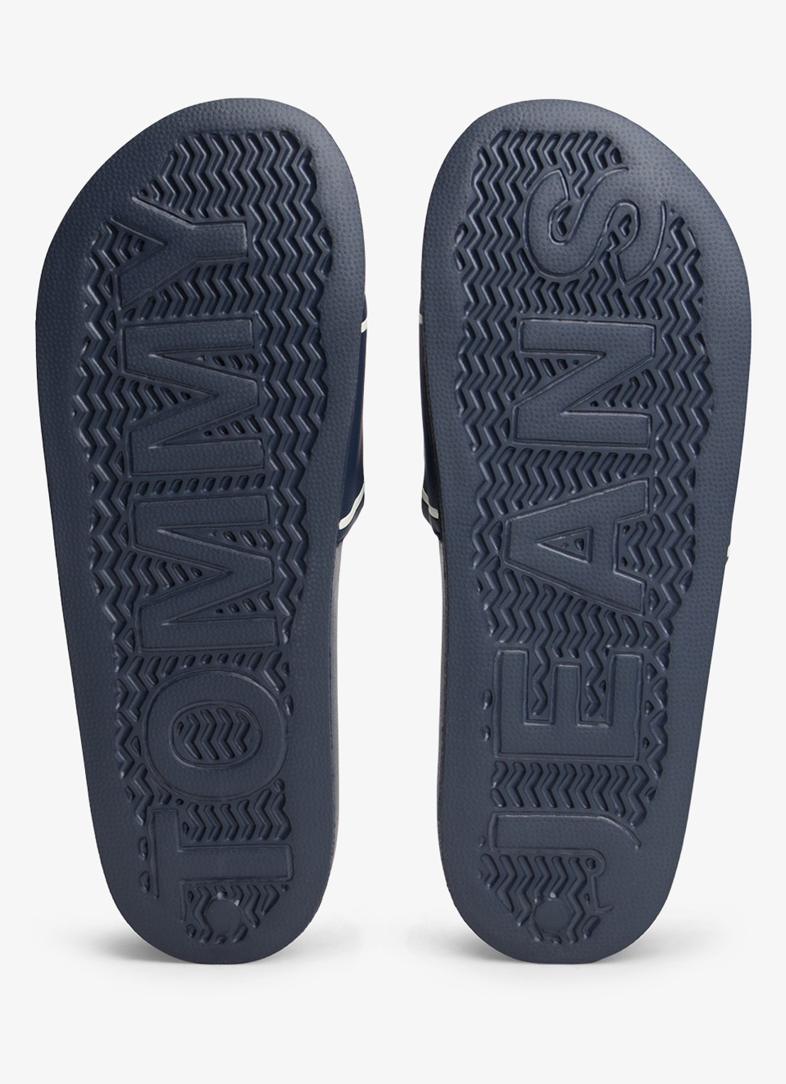 Tommy Hilfiger Slipper met logo - detail 3 donkerblauw