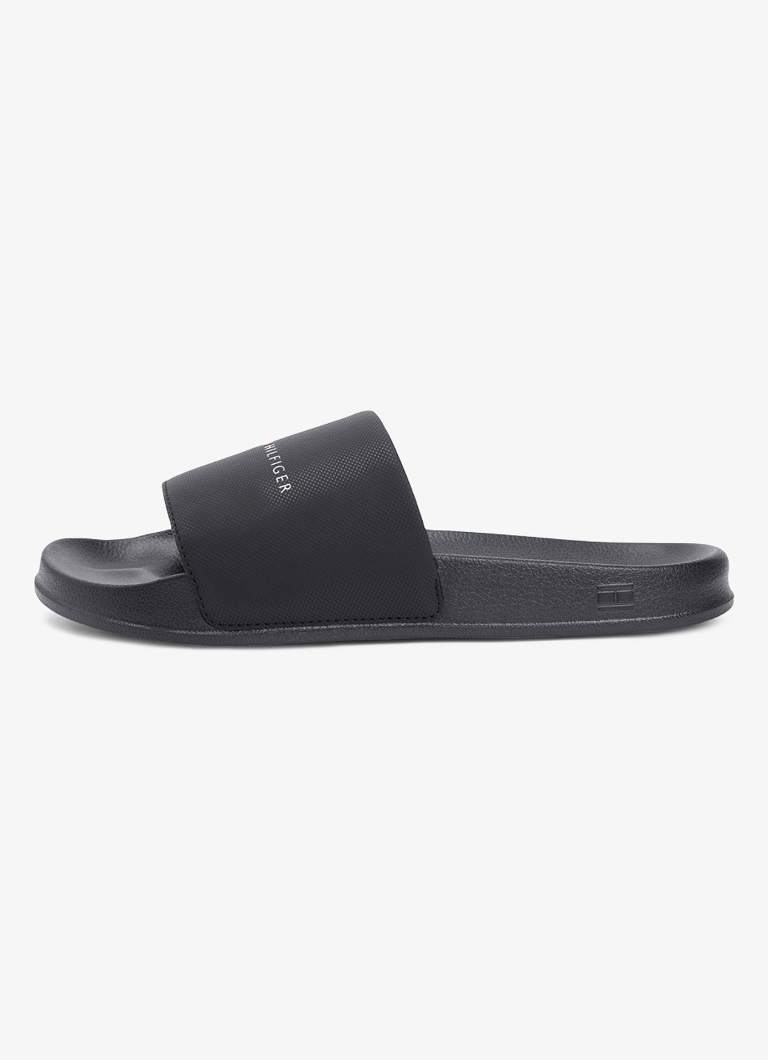 Tommy Hilfiger Slipper met logo - detail 3 zwart