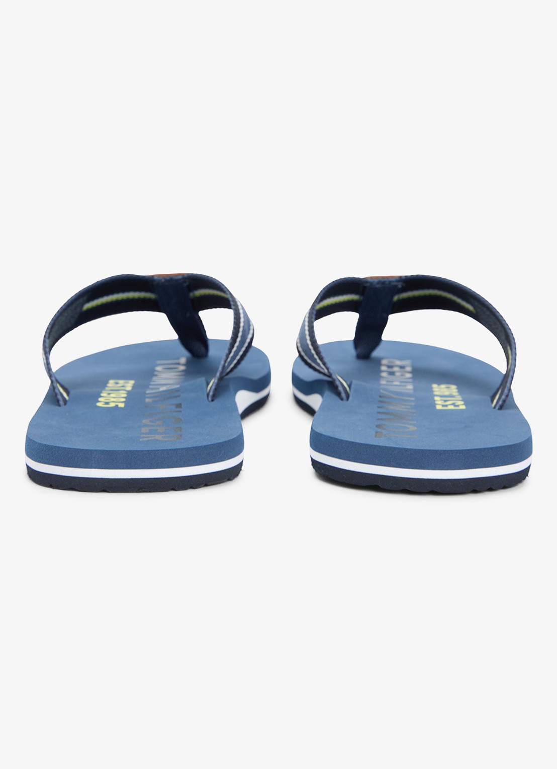 Tommy Hilfiger Slipper met logo - achterkant 6 blauw