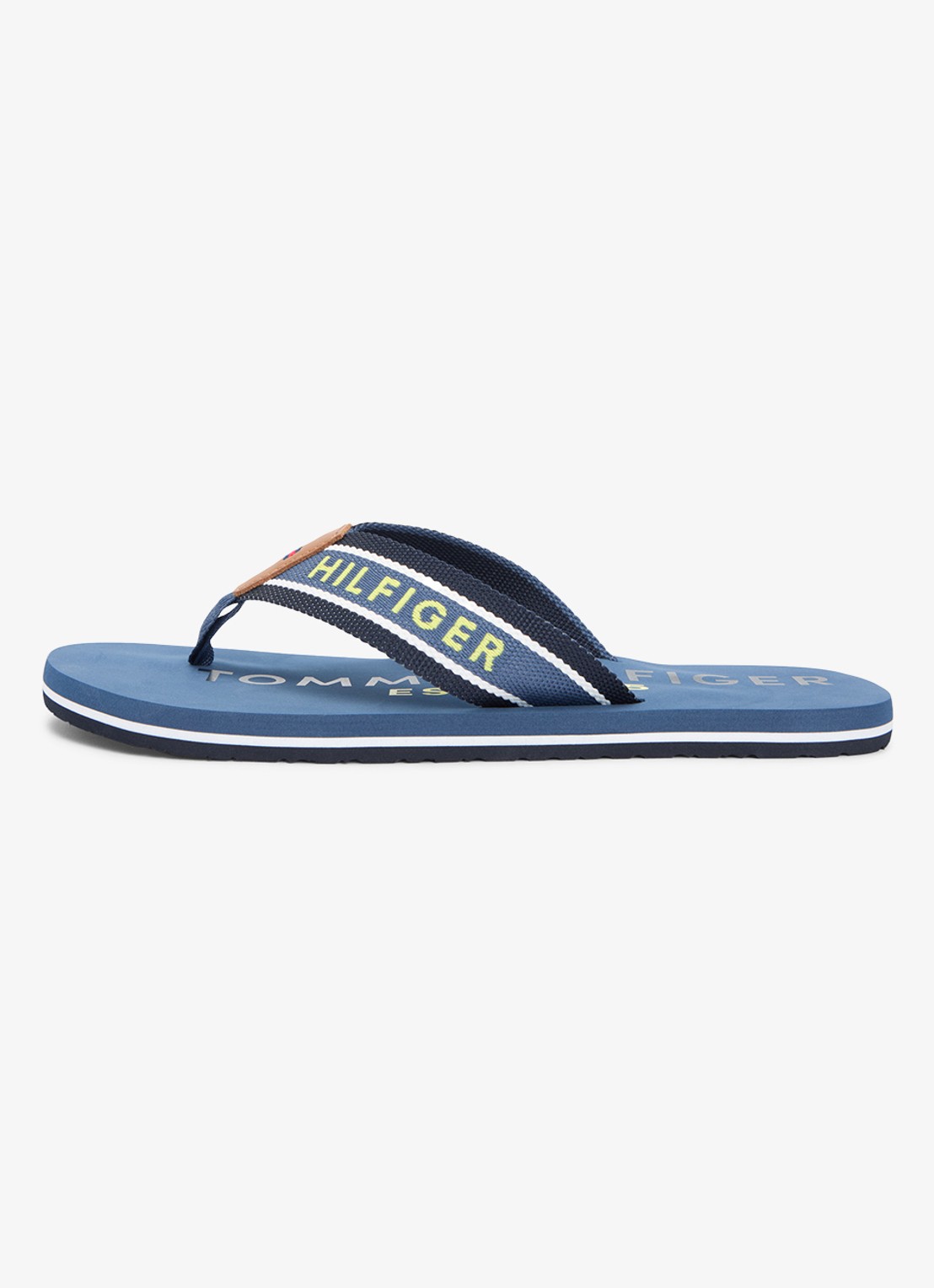 Tommy Hilfiger Slipper met logo - detail 3 blauw