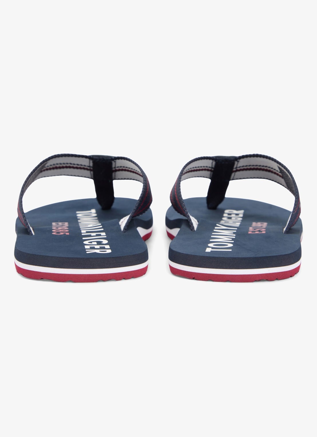 Tommy Hilfiger Slipper met logo - detail 3 lichtblauw