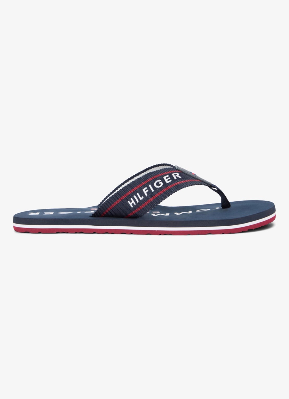 Tommy Hilfiger Slipper met logo - detail 5 lichtblauw