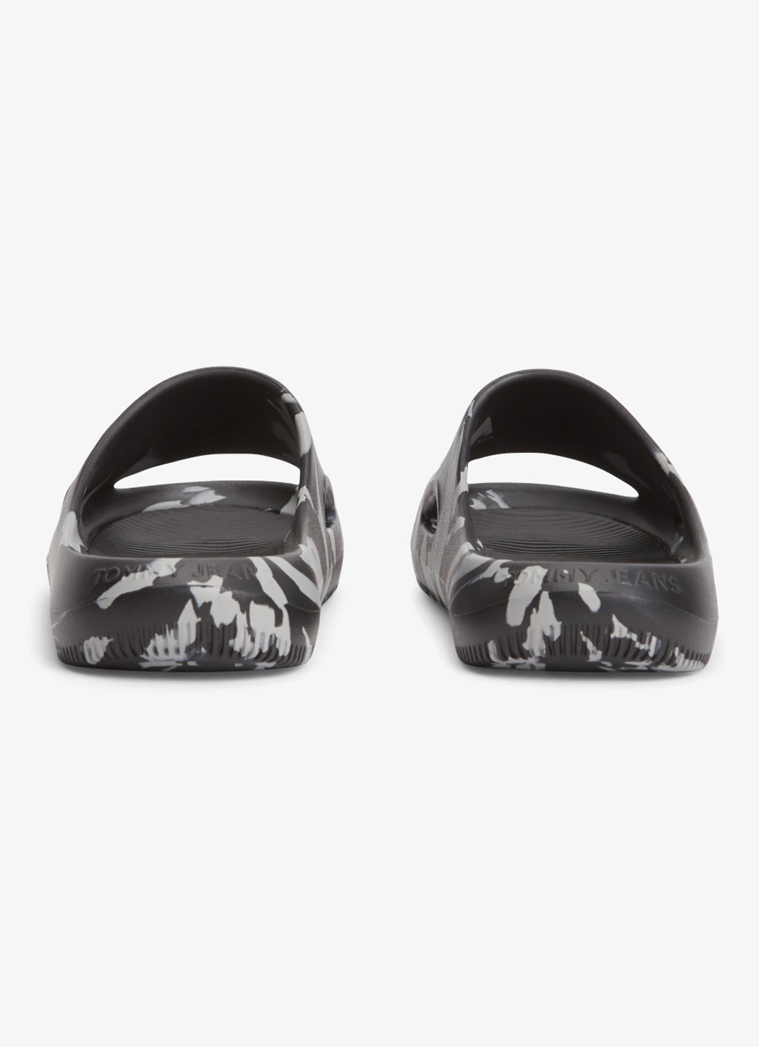 Tommy Hilfiger Slipper met logo - achterkant 4 zwart