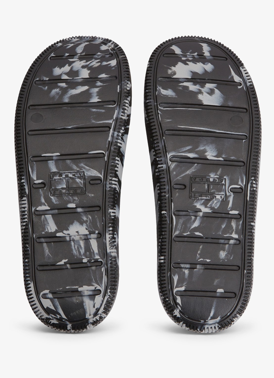 Tommy Hilfiger Slipper met logo - detail 3 zwart