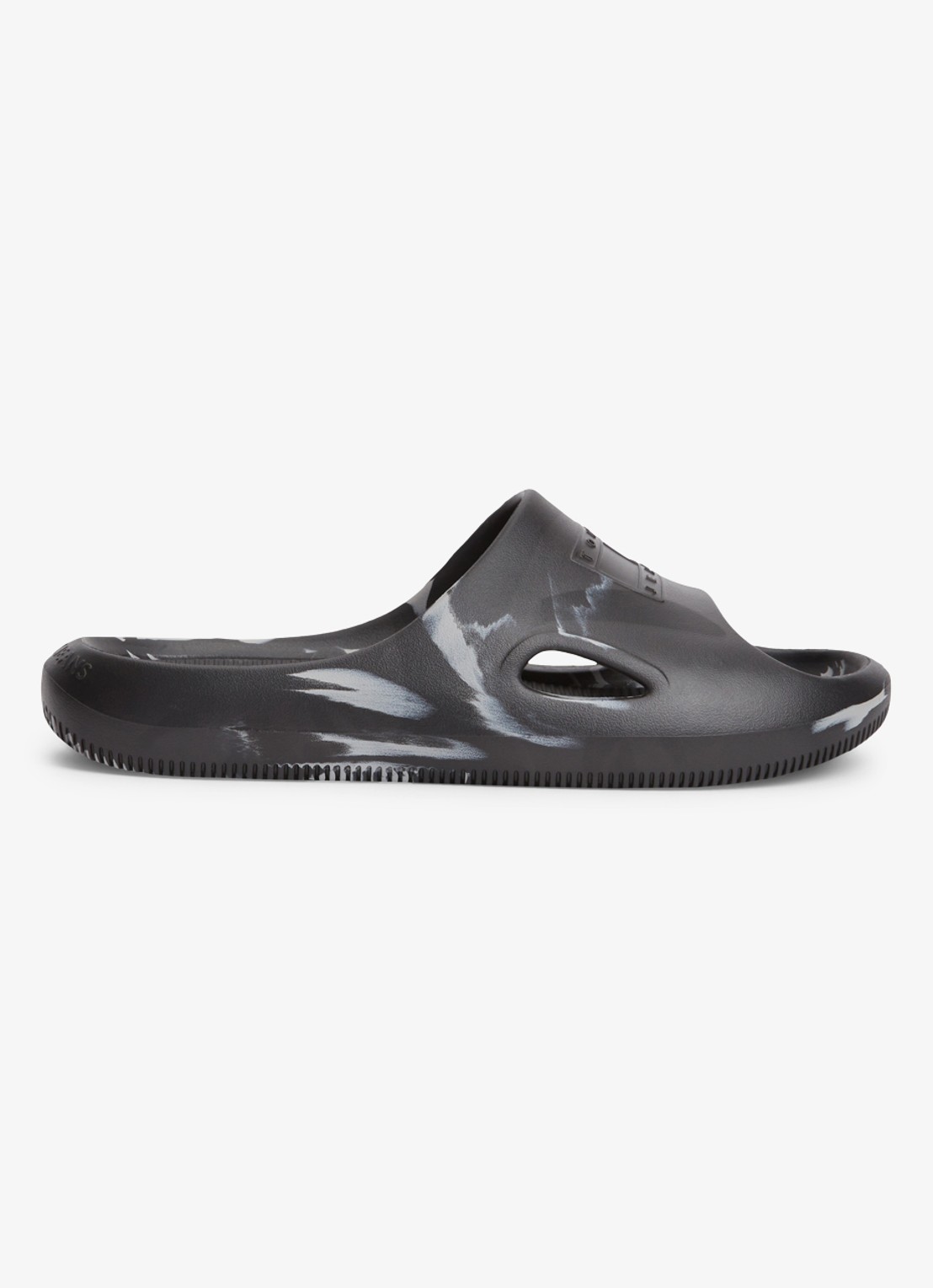 Tommy Hilfiger Slipper met logo - voorkant 5 zwart