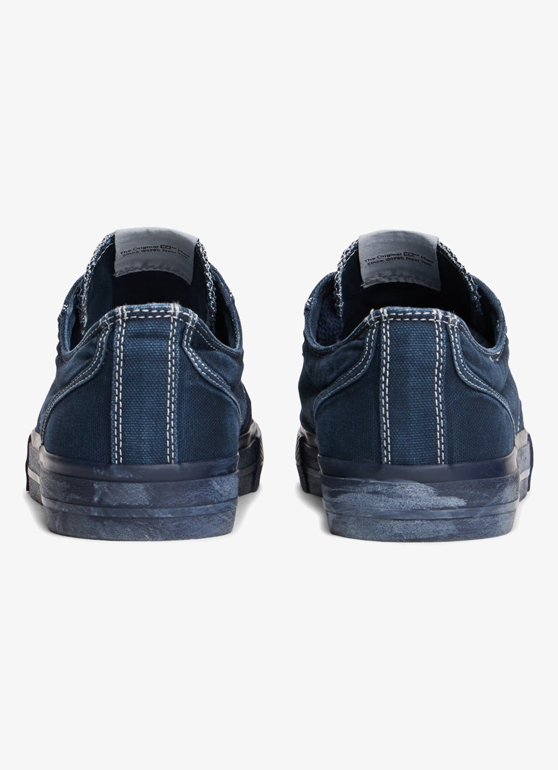 Tommy Hilfiger Sneaker met doorgestikte details - achterkant 6 donkerblauw