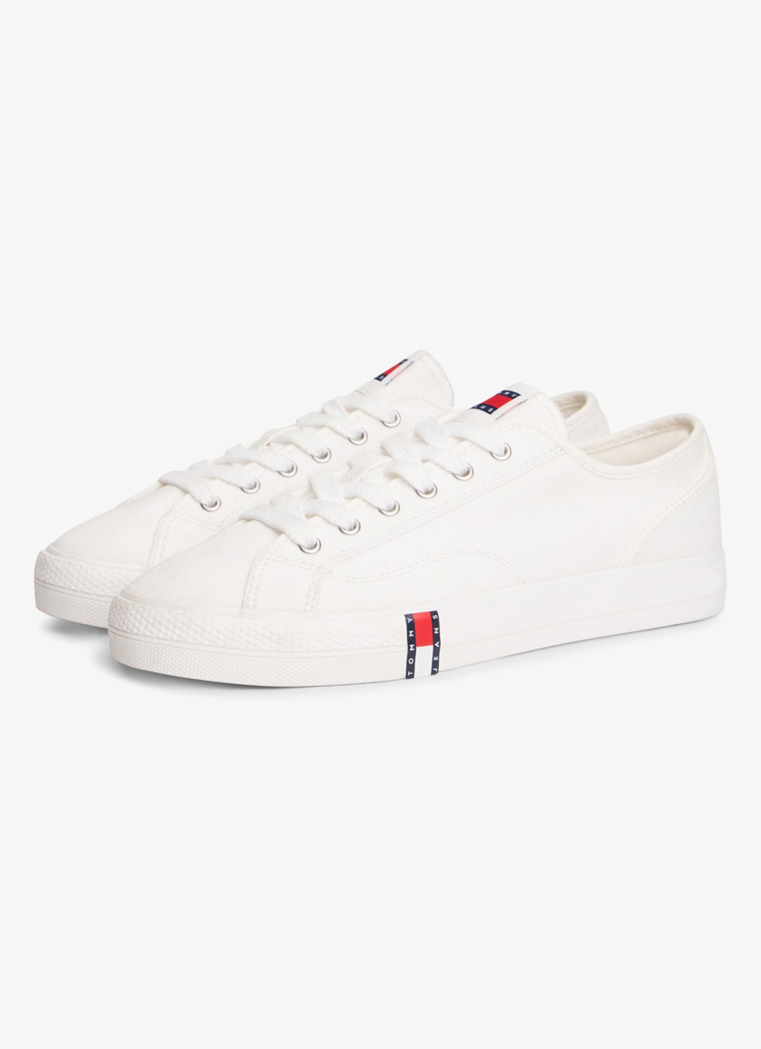 Tommy Hilfiger Sneaker met logo - detail gebroken wit