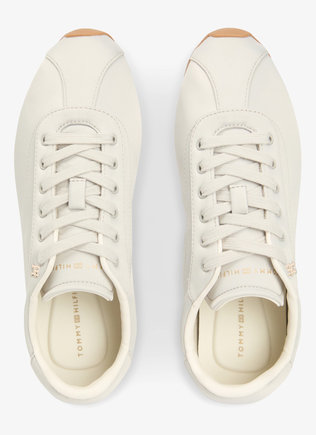 Tommy Hilfiger Sneaker met logo - detail 4 lichtgrijs