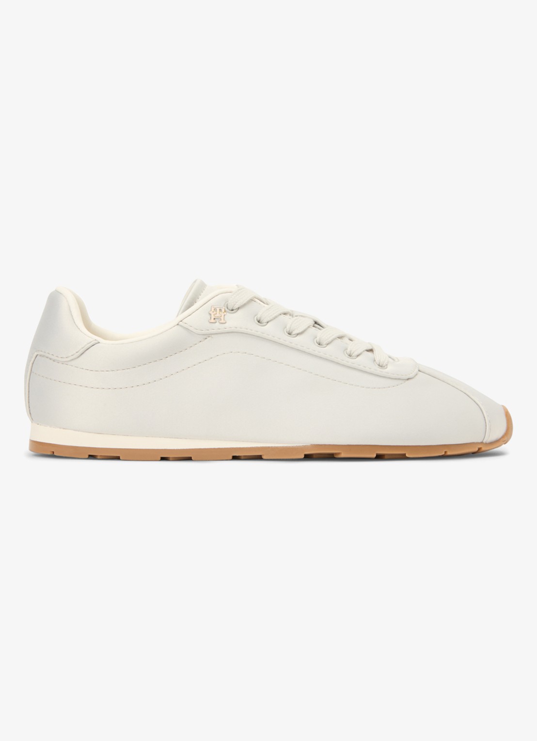Tommy Hilfiger Sneaker met logo - detail 5 lichtgrijs