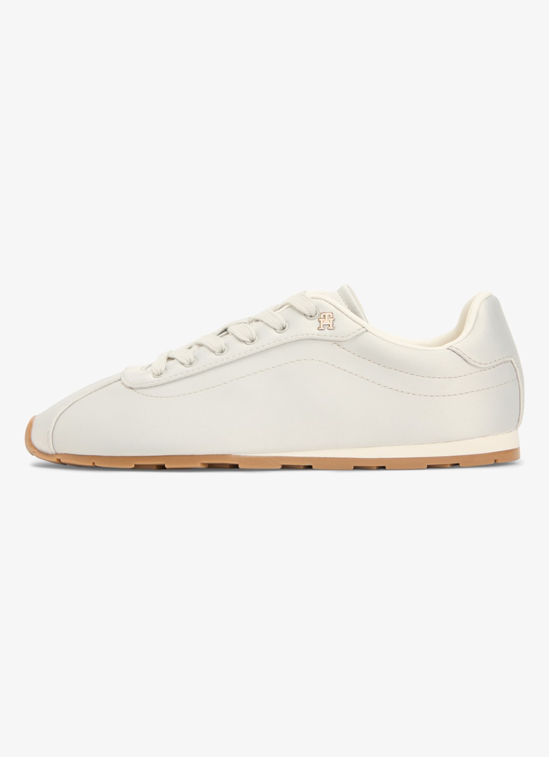Tommy Hilfiger Sneaker met logo - voorkant lichtgrijs