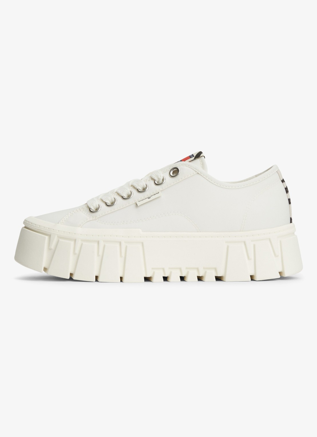 Tommy Hilfiger Sneaker met logo - detail 5 ivoor