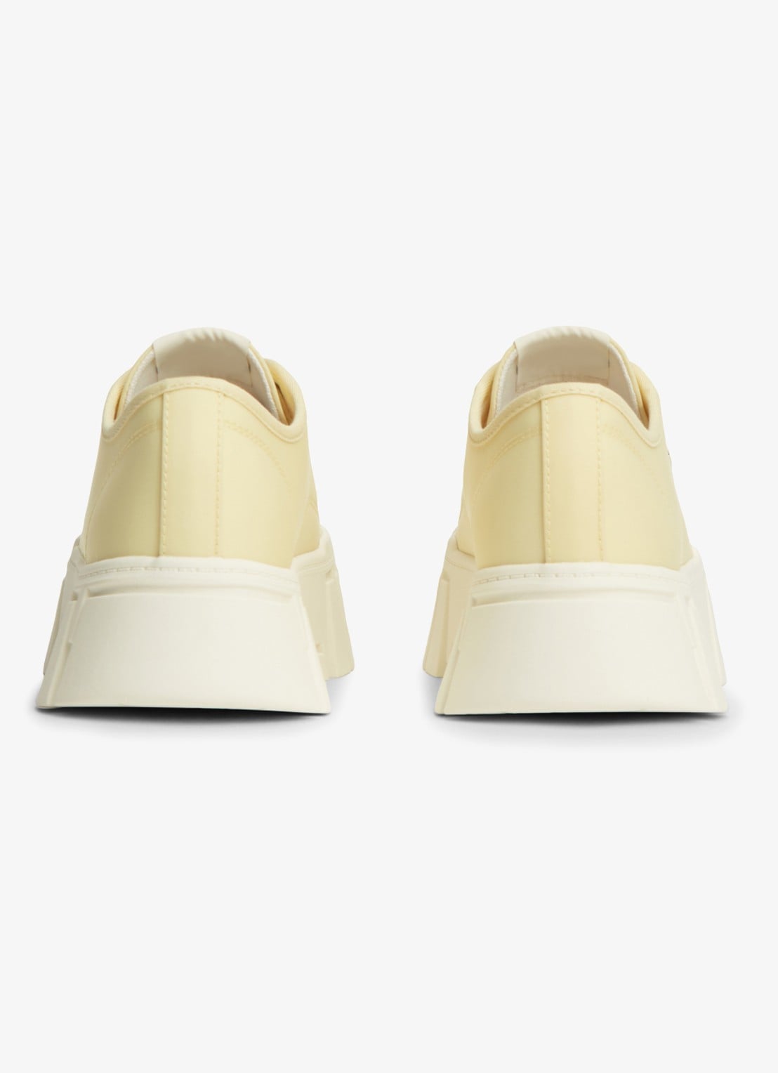 Tommy Hilfiger Sneaker met logo - achterkant lichtgeel