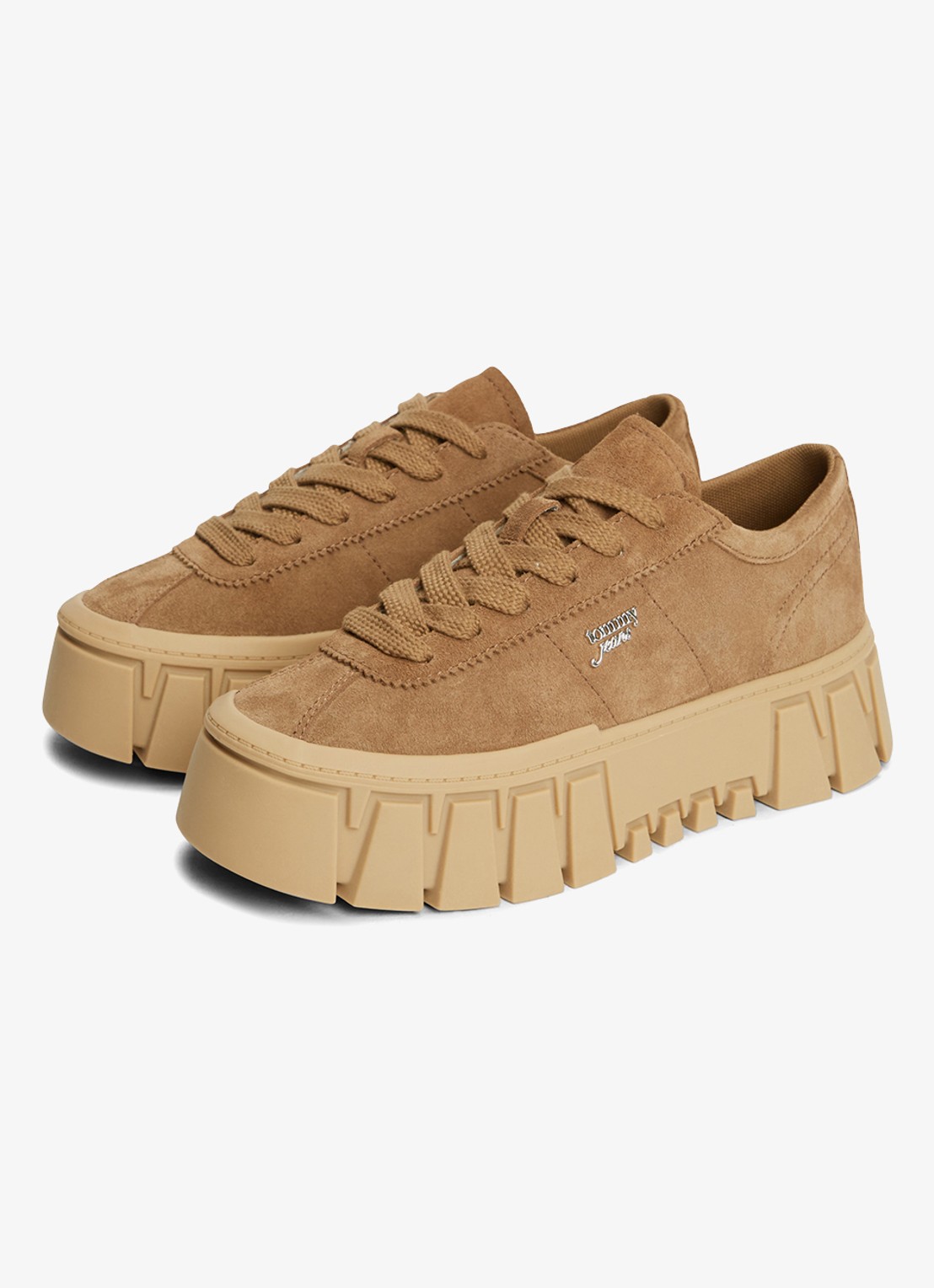 Tommy Hilfiger Sneaker met logo - detail 3 khaki