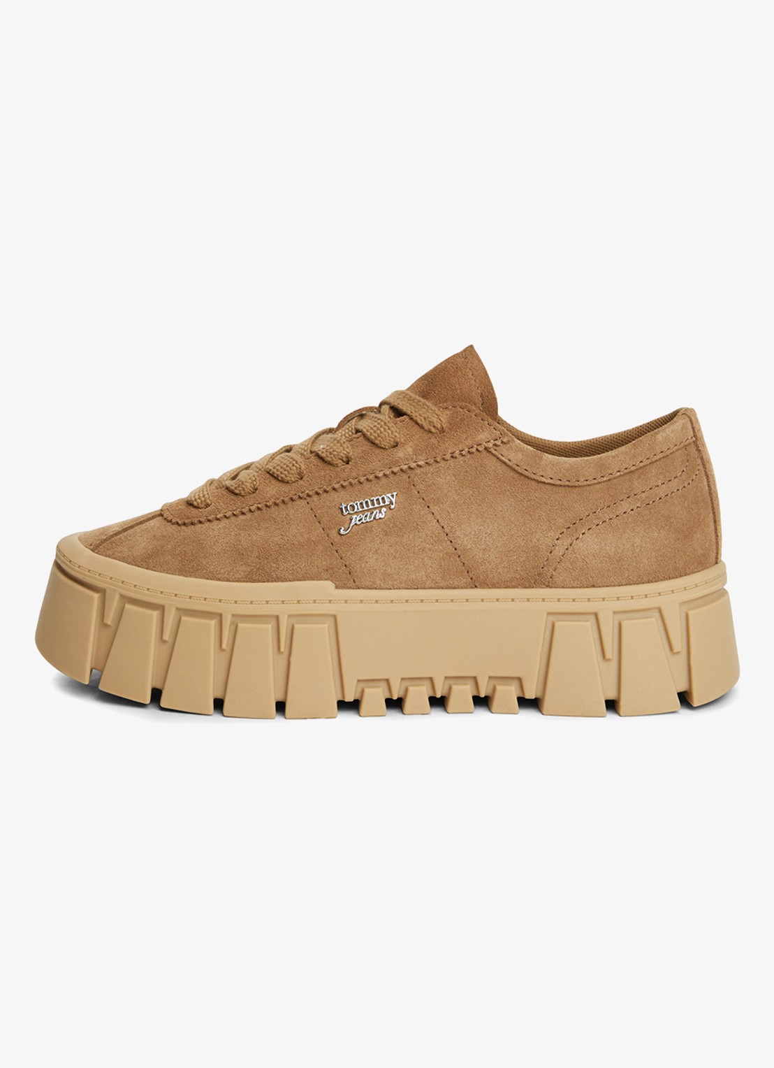 Tommy Hilfiger Sneaker met logo - detail 5 khaki
