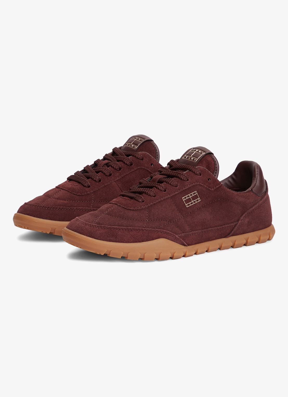 Tommy Hilfiger Sneaker met logo - detail bordeauxrood