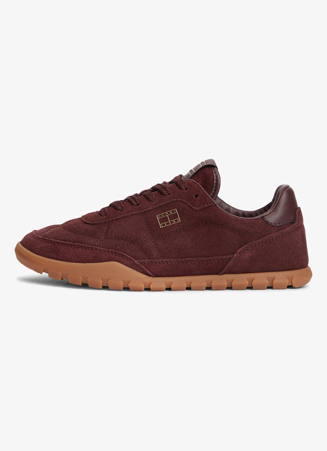 Tommy Hilfiger Sneaker met logo - detail 3 bordeauxrood
